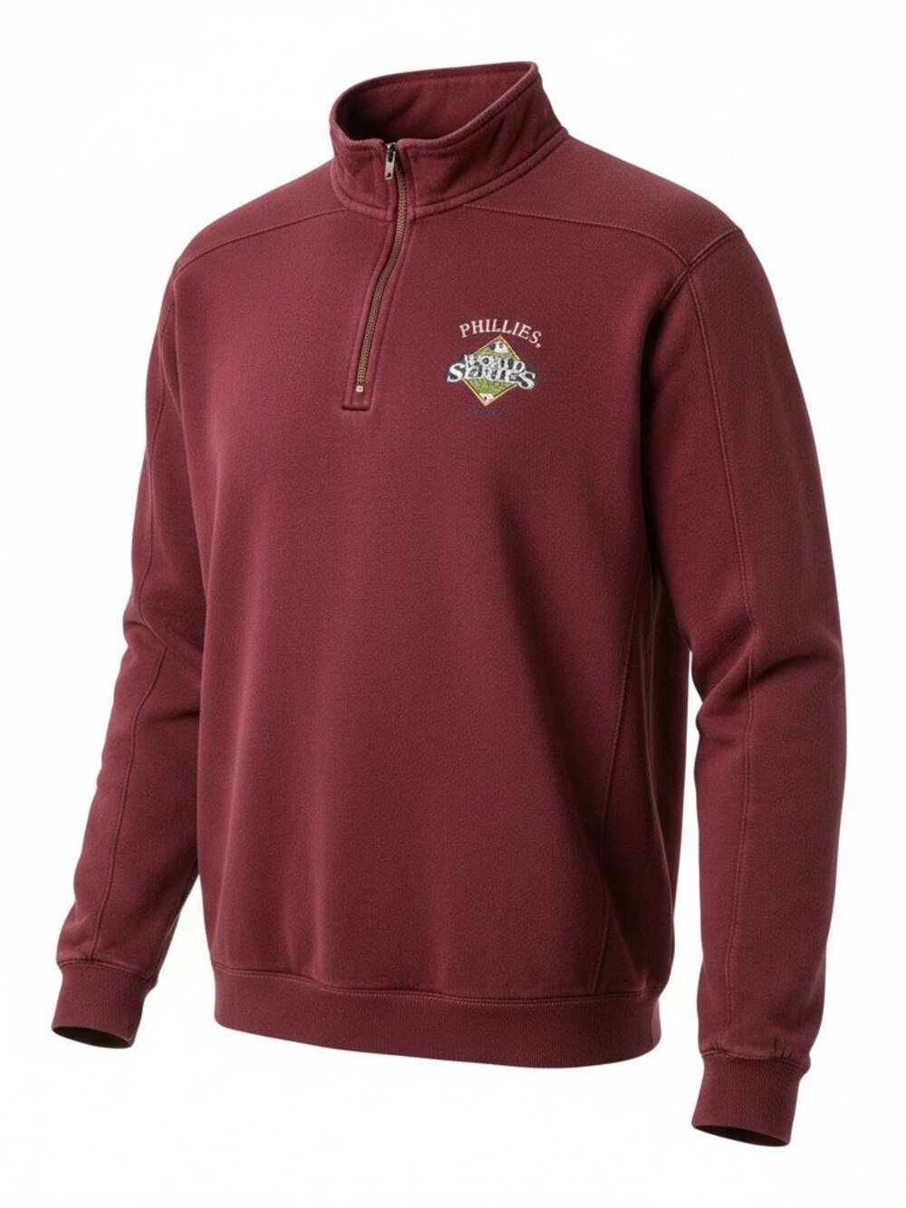 Mens Gear For Sports Philadelphia Phillies 2008 World Series 1/4‎ Zip Red XL